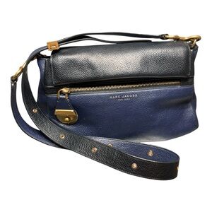 Marc Jacobs Black and Blue Crossbody Bag